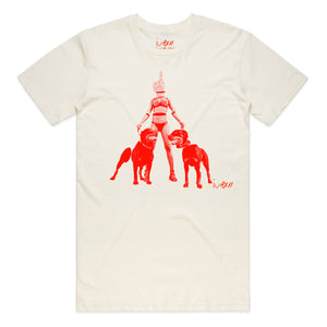 ROTTWEILER GIRL, VINTAGE WHITE, UNISEX
